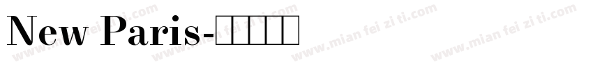New Paris字体转换